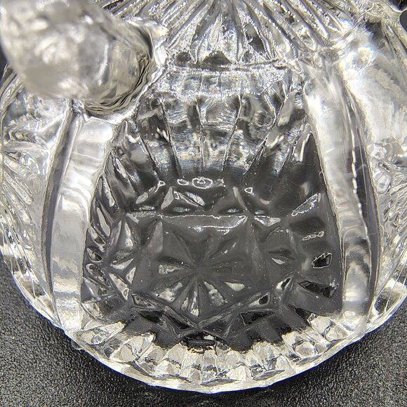 Salt Dip Cellars Fostoria & Wright Glass Bowls Vintage Footed Pedestal Lot of 2 - Picture 12 of 14